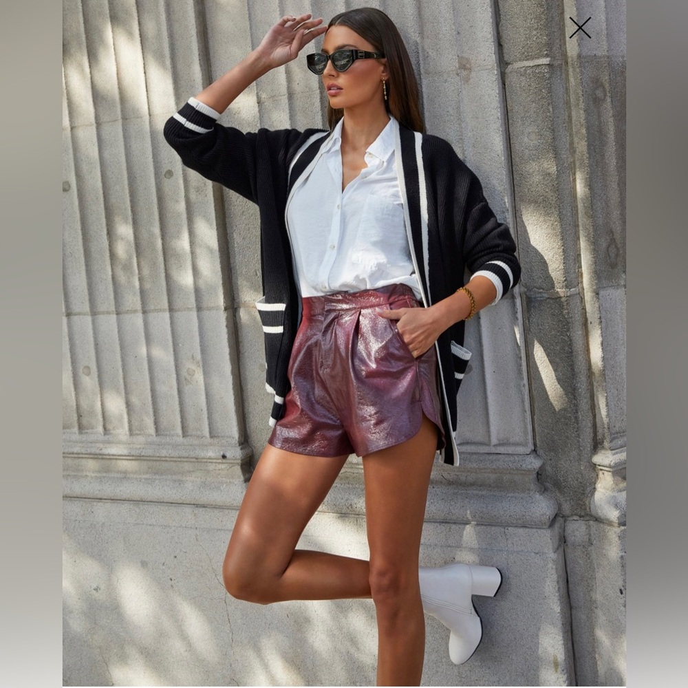 Vici Collection faux leather shorts